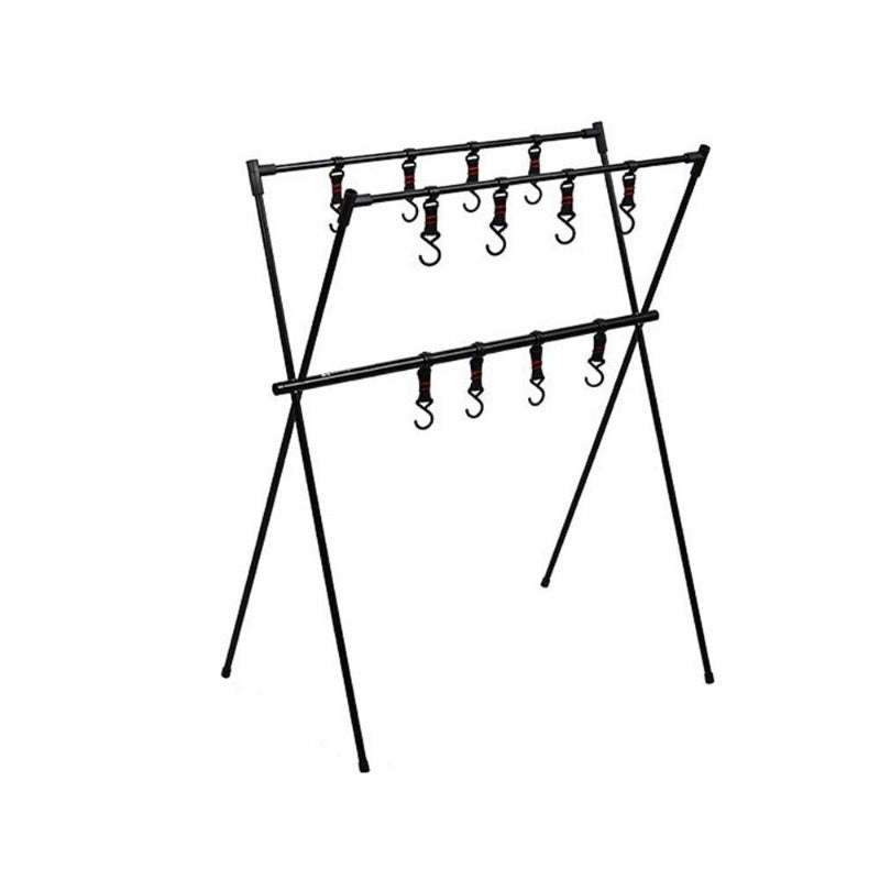 Folding Portable Camping Hanging Rack Tripod Hanger With Hook-USA Camp Zone