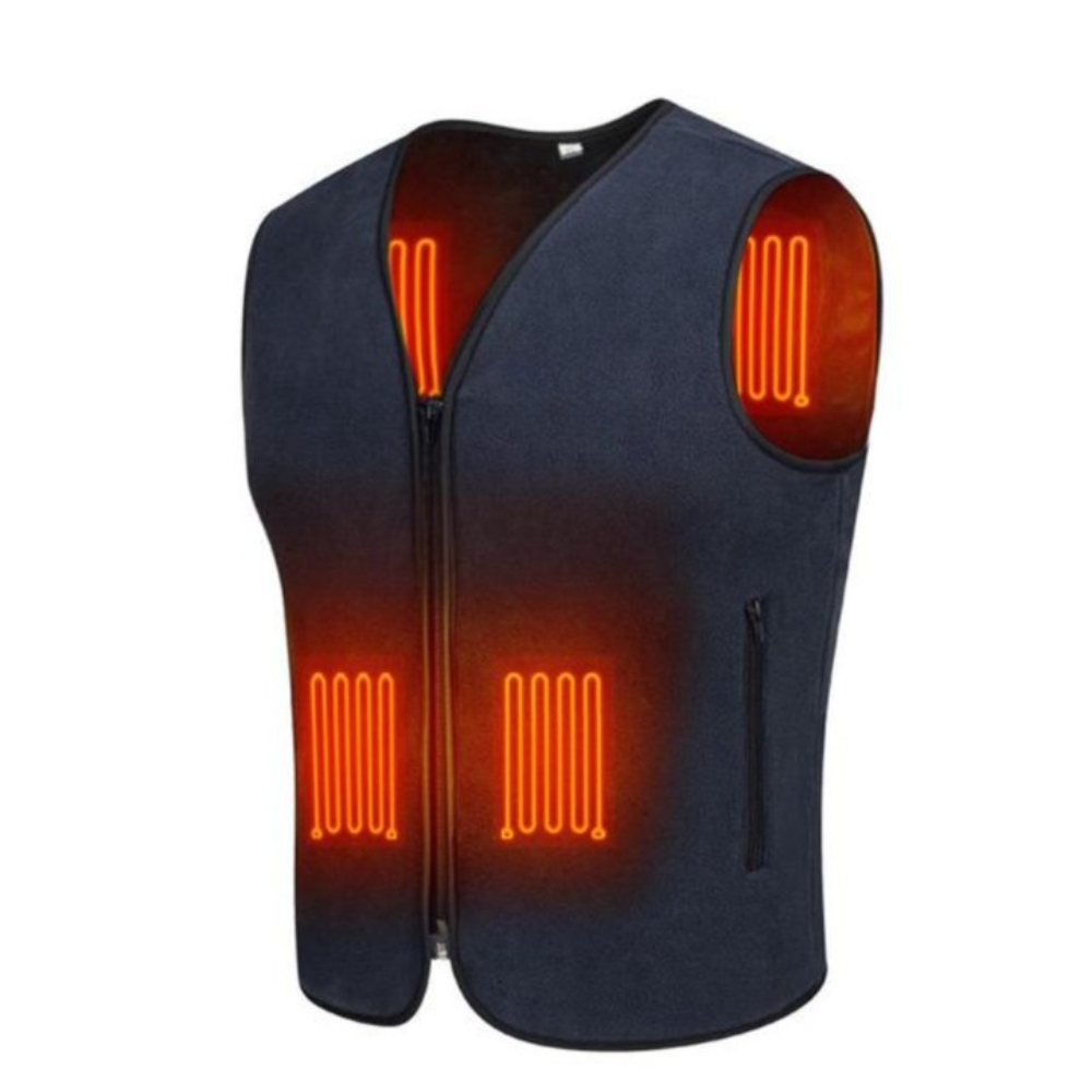 Winter USB Heated Vest 3-speed Adjustable Jacket-USA Camp Zone
