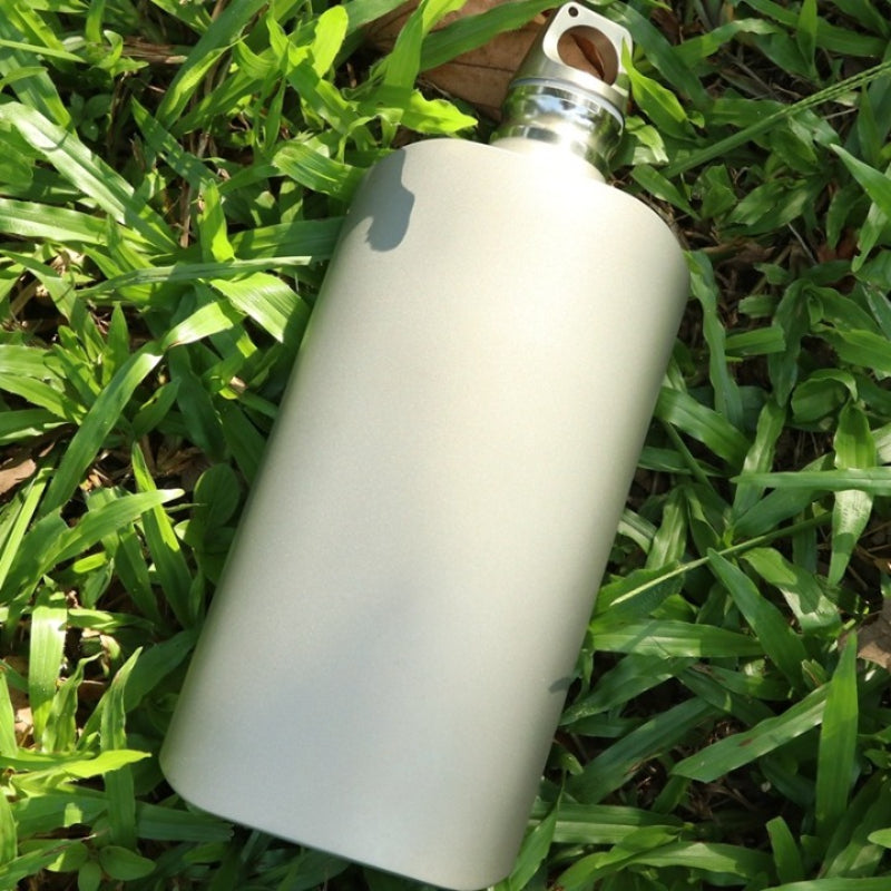 Titanium Water Wine Coffee Tea Bottle Flask-USA Camp Zone
