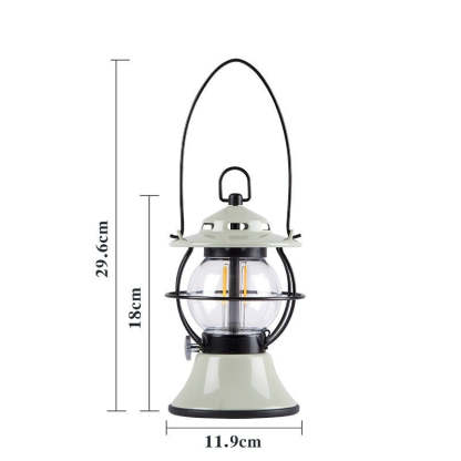 LED Retro Outdoor Camping Lantern Rechargeable Tent Light-USA Camp Zone