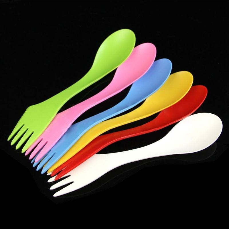 6x Spoon Fork Knife-USA Camp Zone