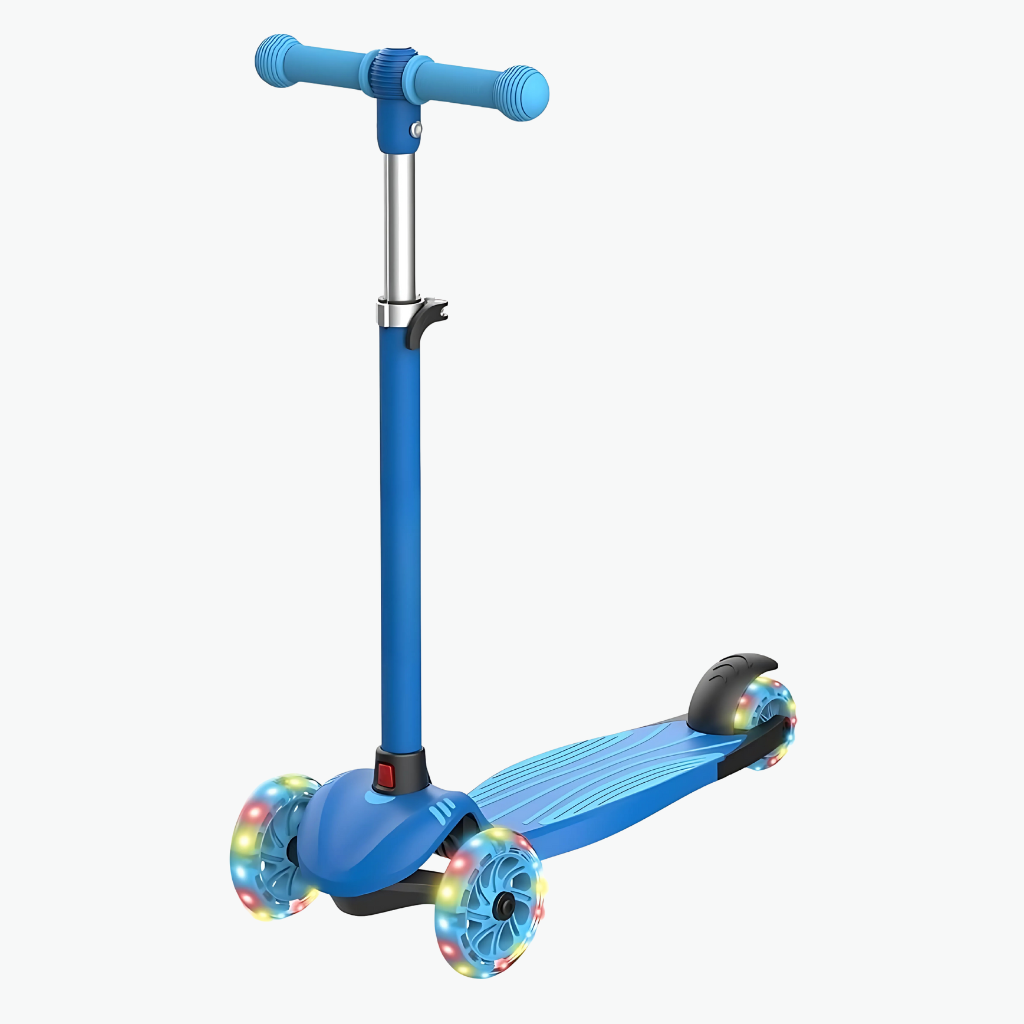 Three Wheel Kids Scooter With LED Lighted Wheels