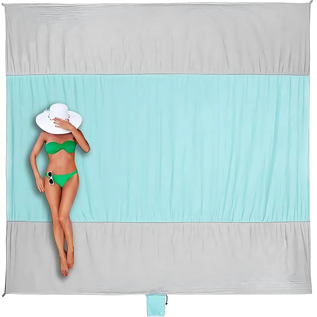 Beach Blanket Waterproof Compact Sand Free Mat