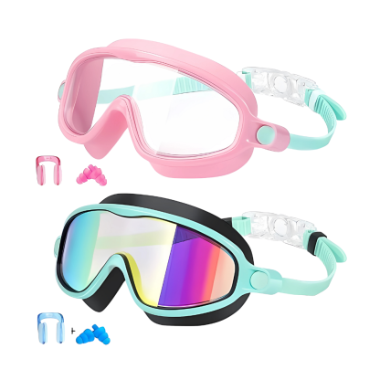 Pack Of 2 Kids Anti Fog Swim Goggles