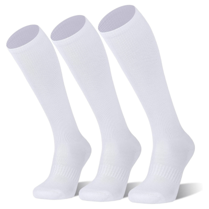 Pack of 3 Baseball Soccer and Softball Over the Calf Knee High Socks for Kids Youth Men and Women