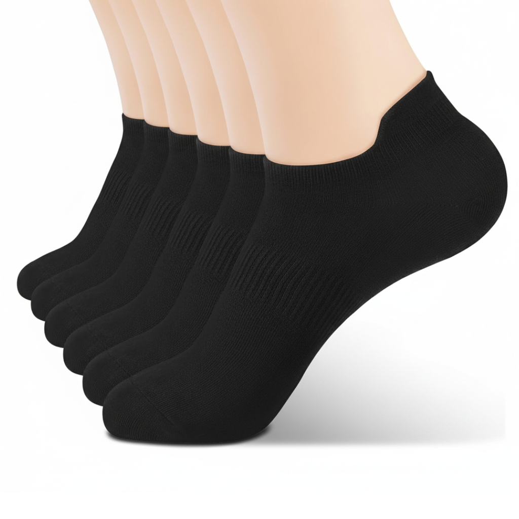 6 Pairs Men and Womens Ankle Thin Athletic Running Low Cut Socks
