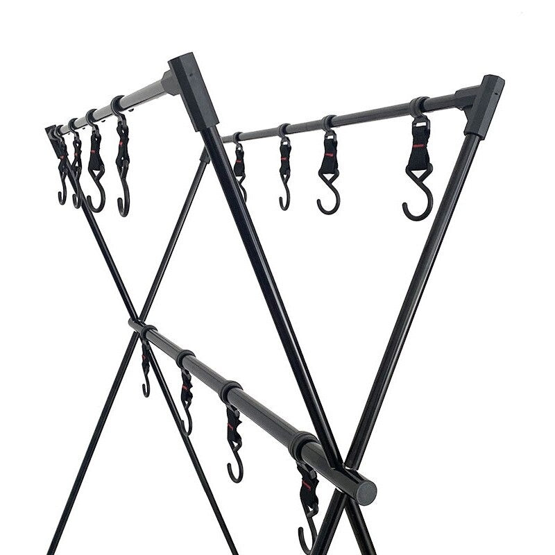 Folding Portable Camping Hanging Rack Tripod Hanger With Hook-USA Camp Zone