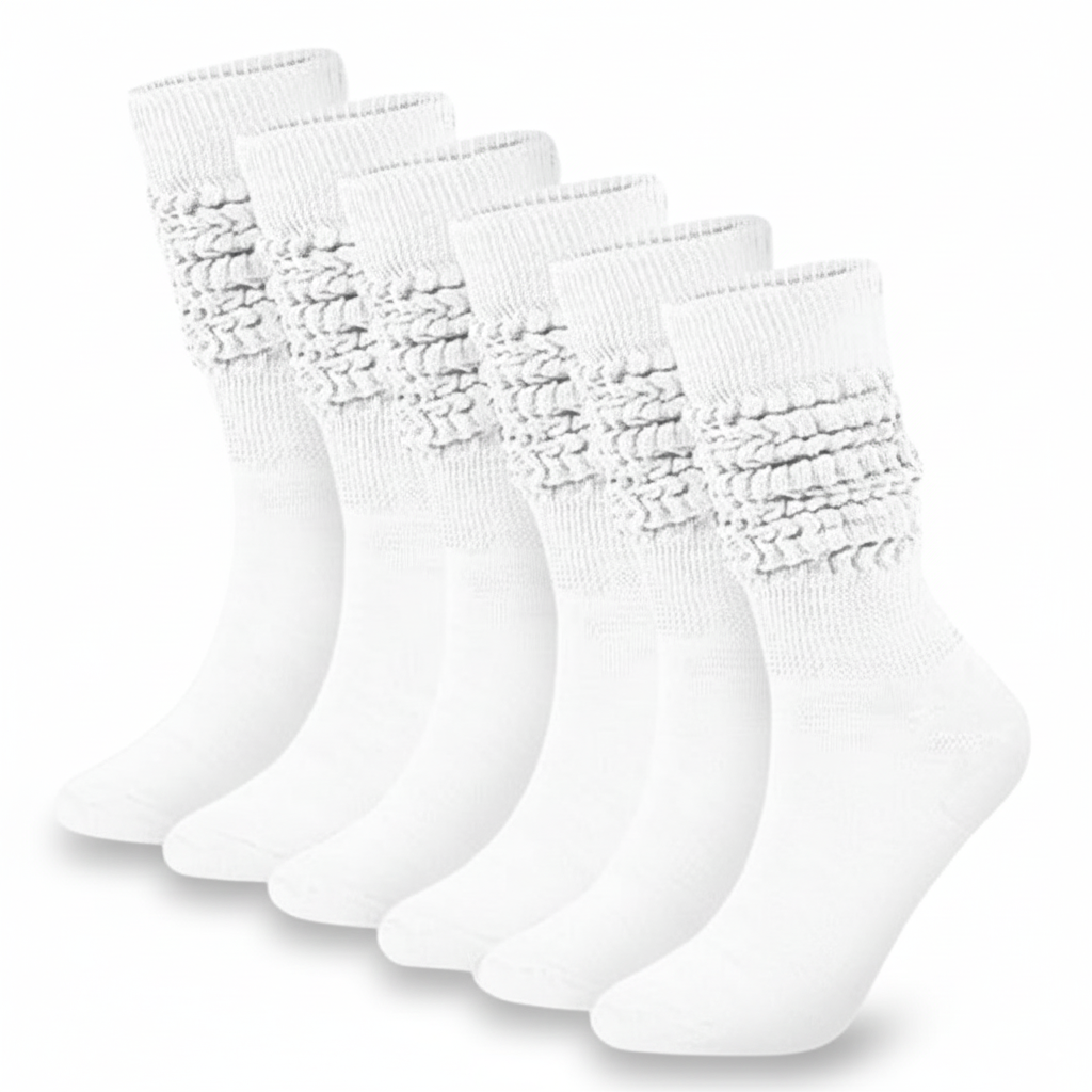 Women 3 Pairs of Slouch Scrunch Socks