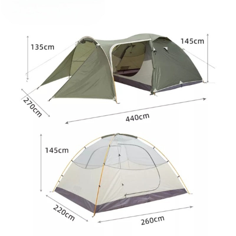 Winter Waterproof Double Layer Skirt Tent-USA Camp Zone