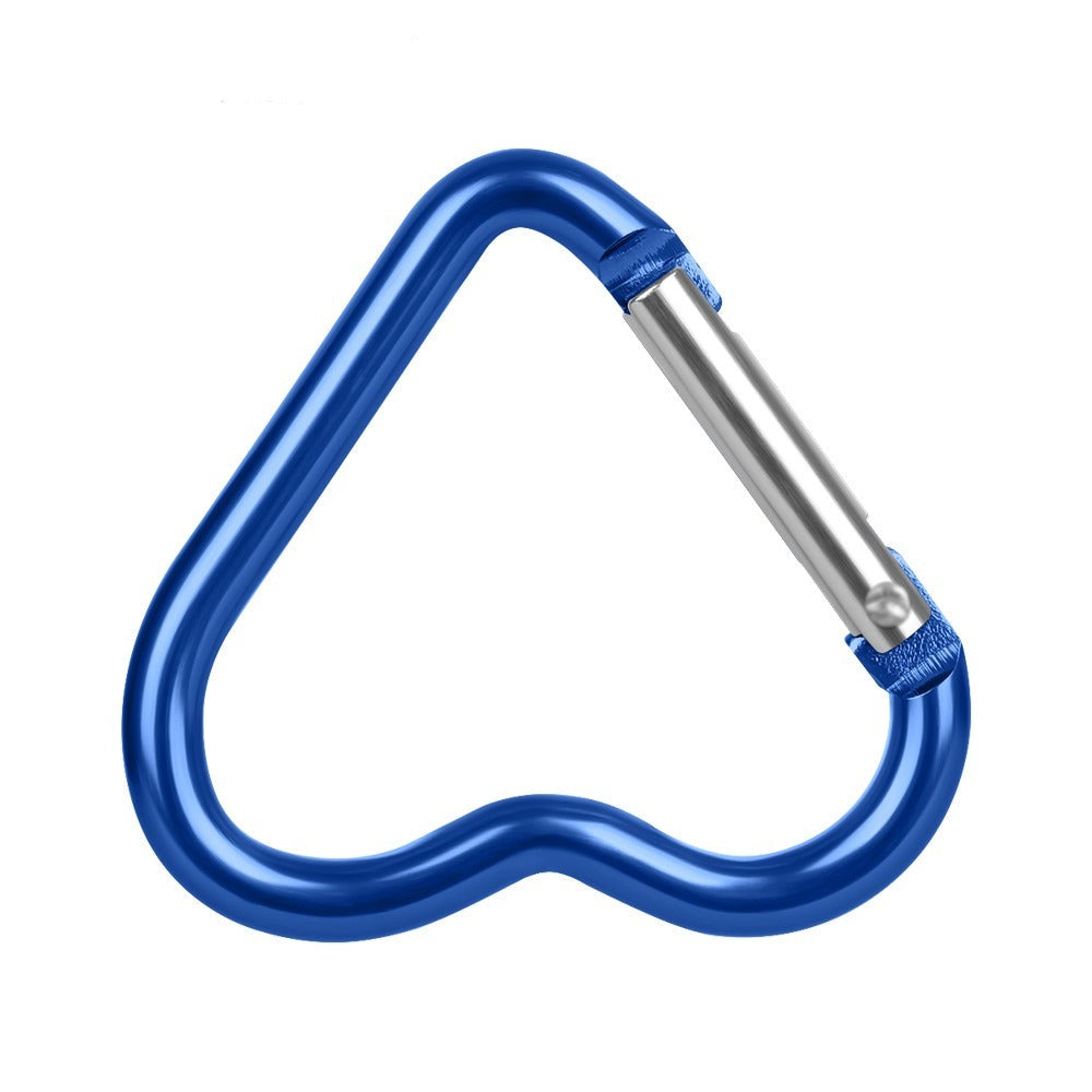 Heart-Shaped Aluminium Key Chain Clip-USA Camp Zone