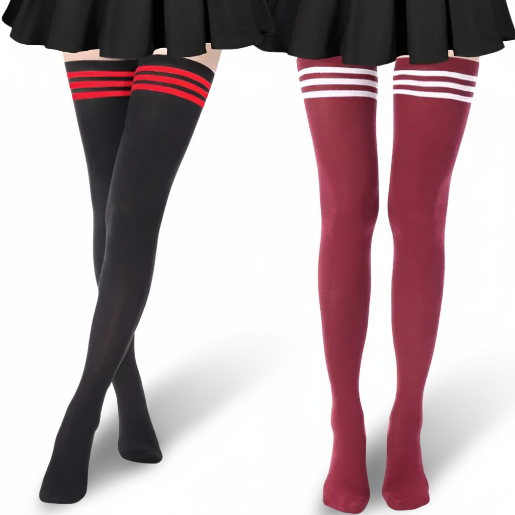 Extra Long High 2 Pairs Of Socks