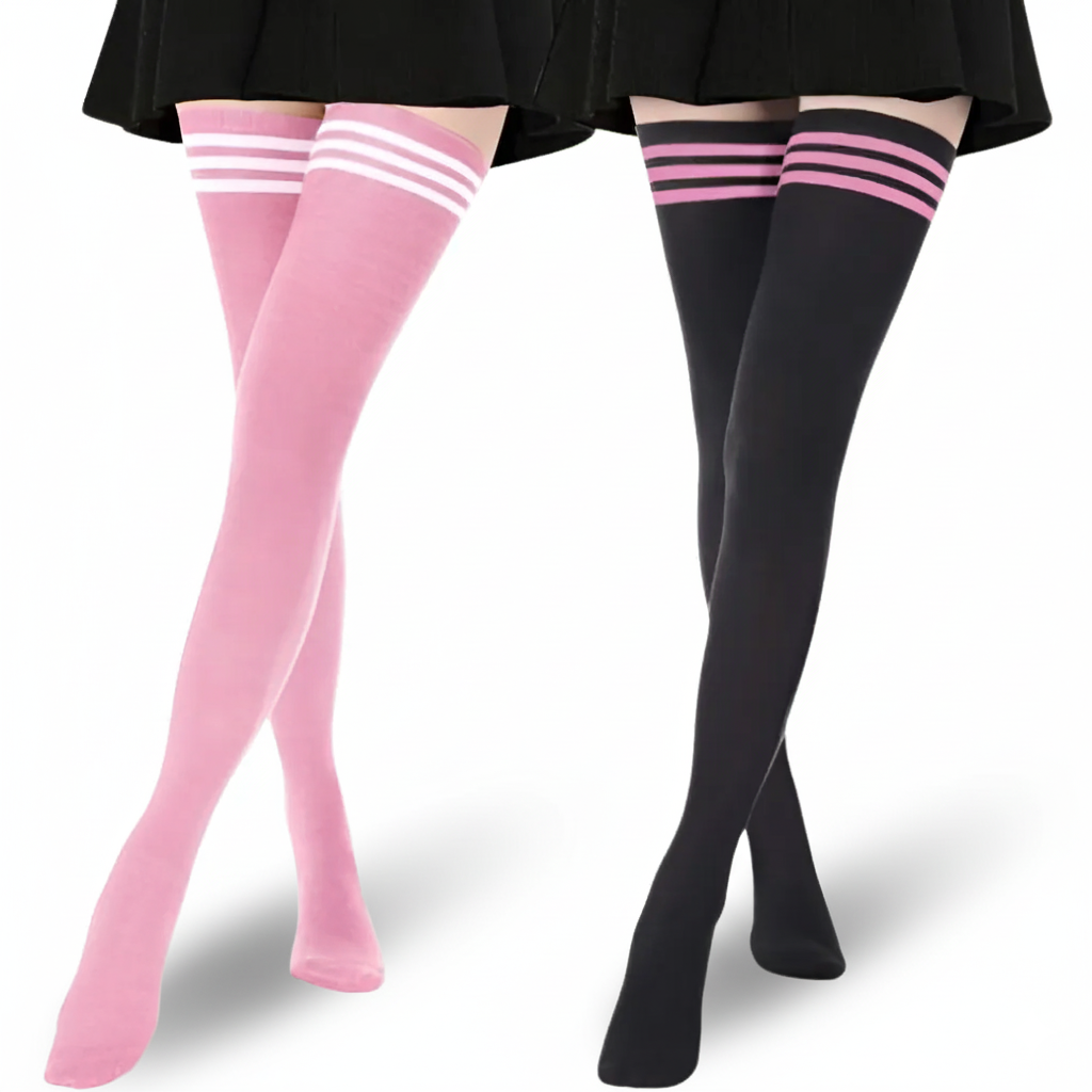 Extra Long High 2 Pairs Of Socks