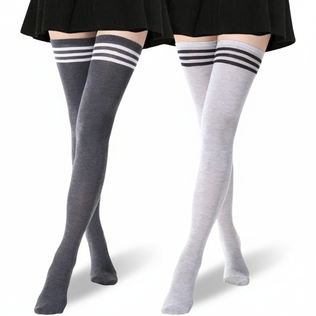 Extra Long High 2 Pairs Of Socks