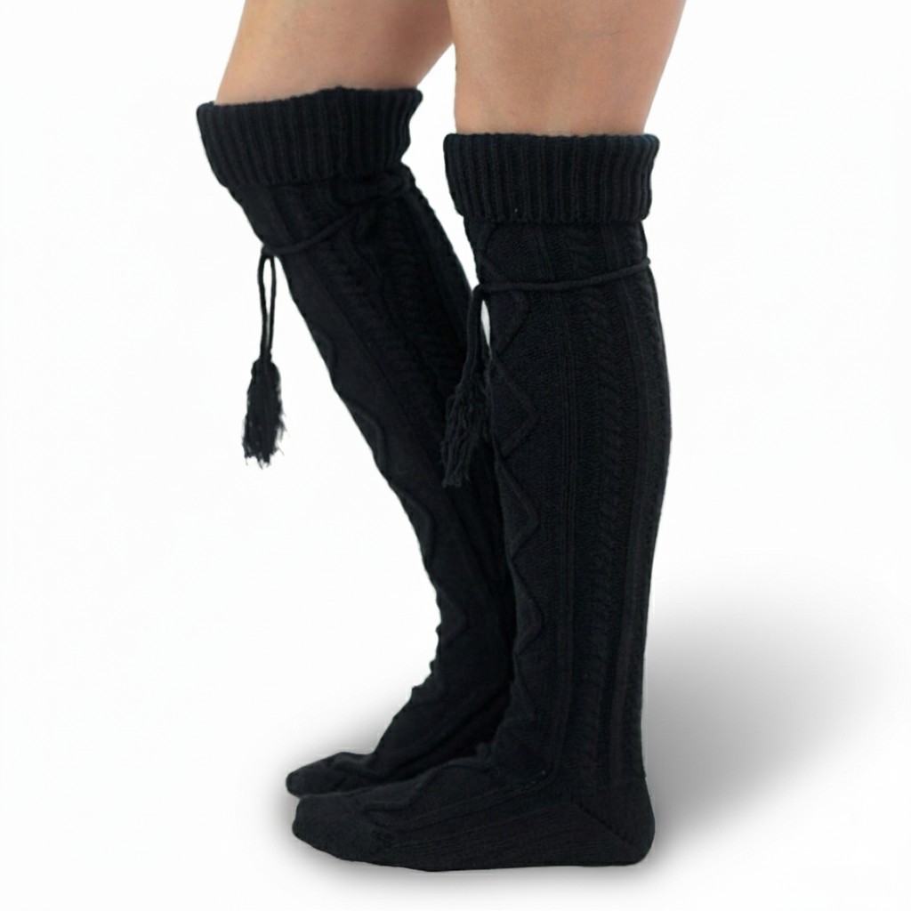 Button Boot Socks With Lace Trim Boutique Socks