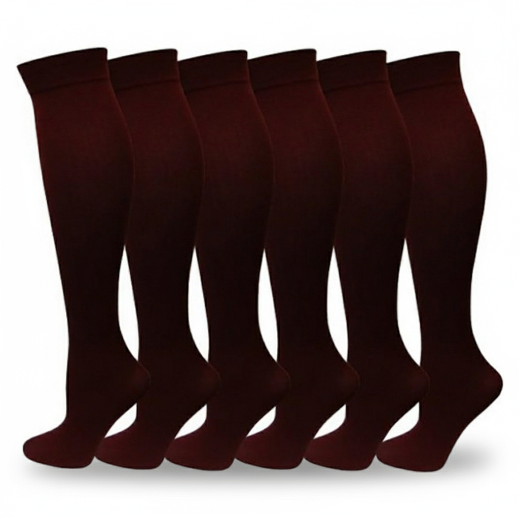 6 Pairs Women Stretchy Spandex Trouser Socks