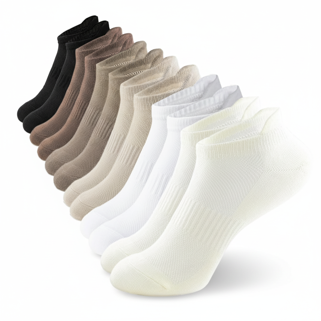6 Pairs Women Ankle Socks Athletic Running Low Cut Socks