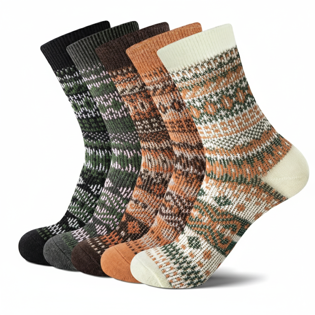 Winter Warm Soft Crew Wool Socks for Men and Women