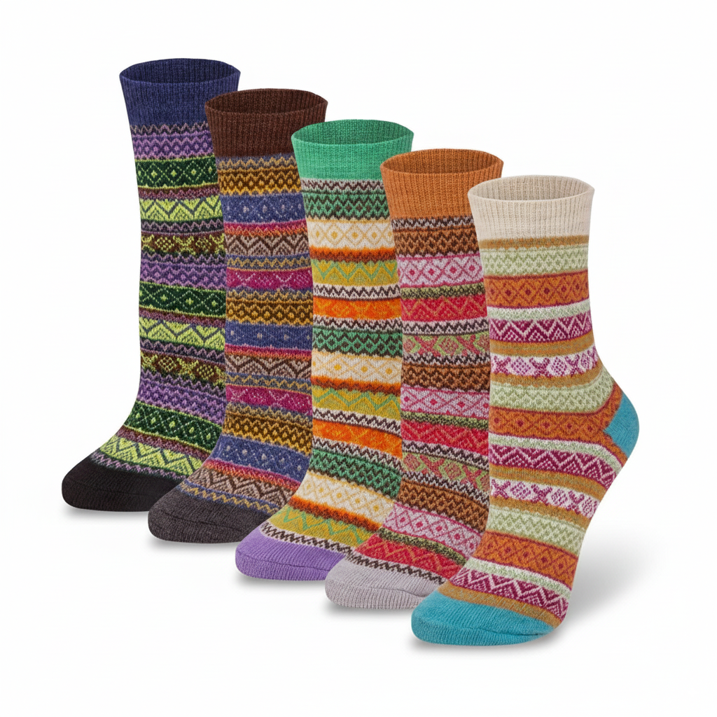 Winter Warm Soft Crew Wool Socks for Men and Women