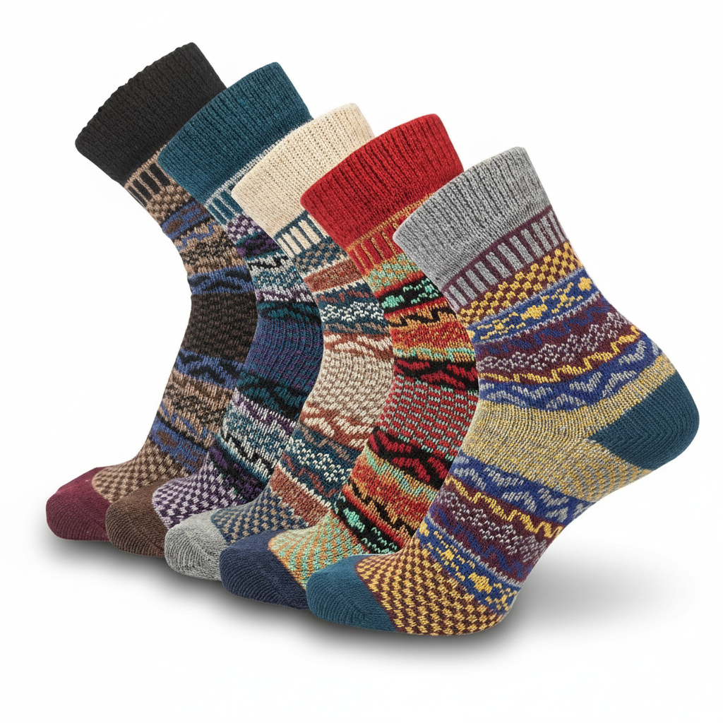 Winter Warm Soft Crew Wool Socks for Men and Women