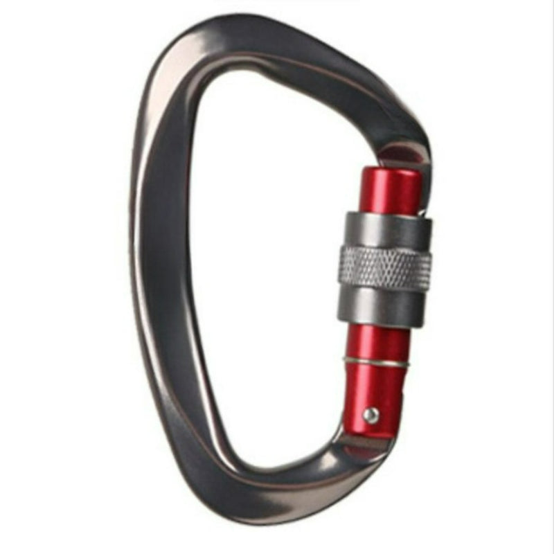 D Shaped Climbing Carabiner With Safety Screw-USA Camp Zone