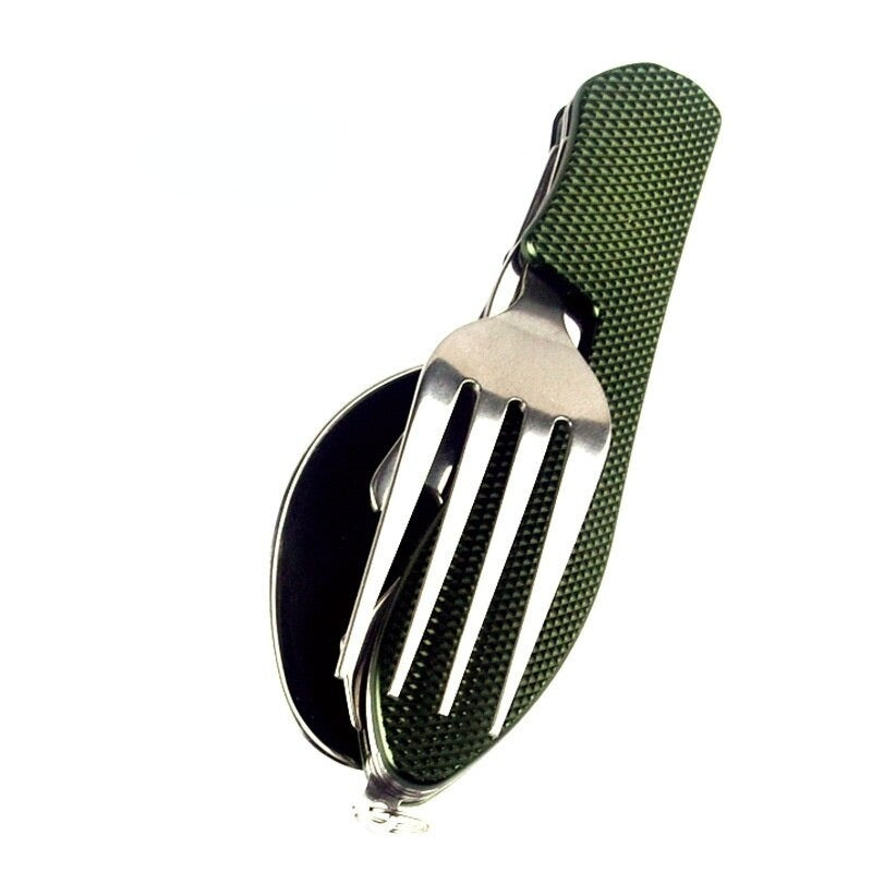 4 In 1 Folding Spoon Outdoor Tableware Set-USA Camp Zone
