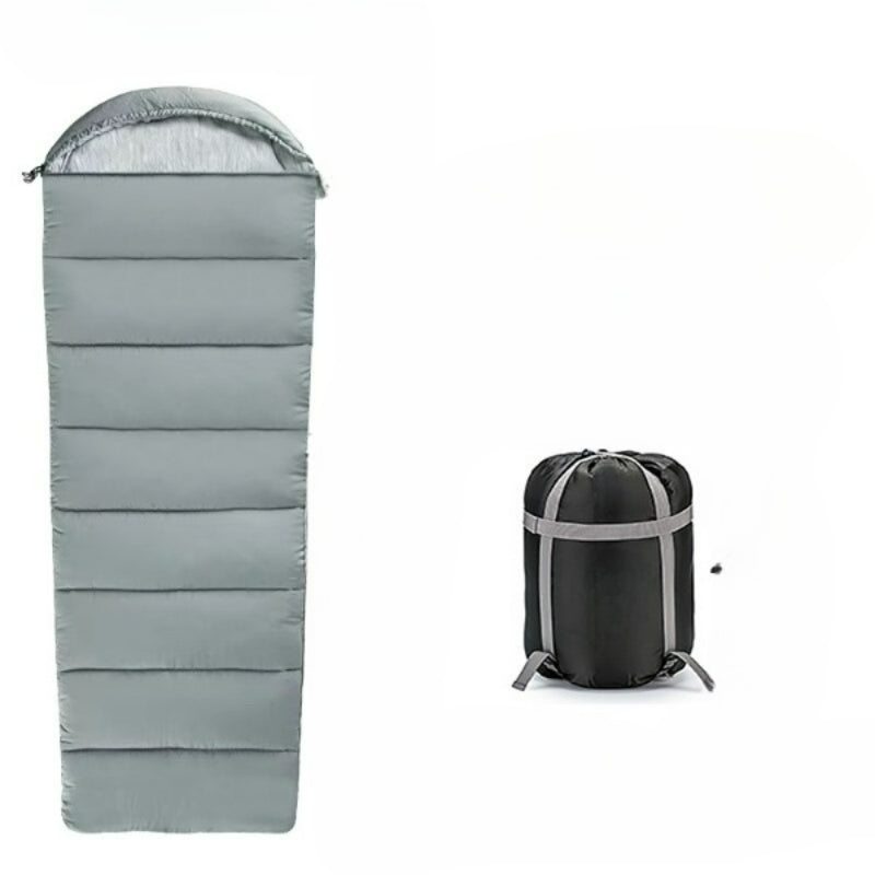 Gray Two Season Camping Sleeping Bag-USA Camp Zone