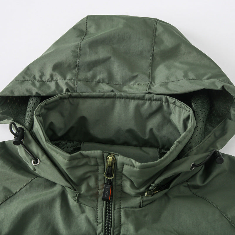 Men Waterproof Camping Military Jacket-USA Camp Zone