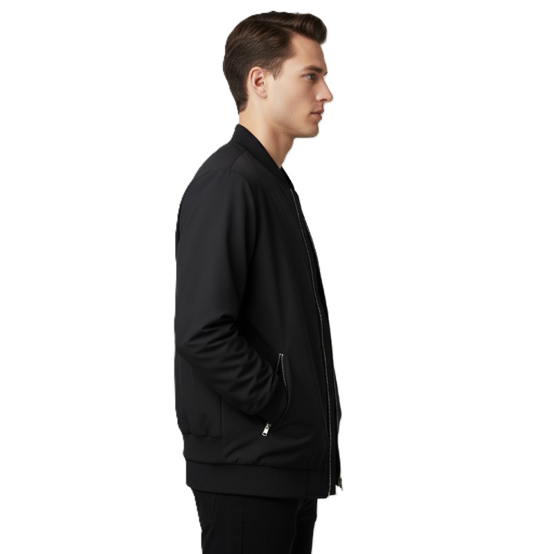 Mens Casual Bomber Jacket Lightweight Windbreaker for Spring and Fall
