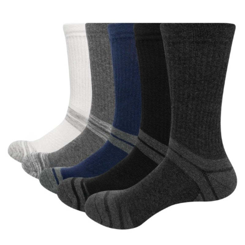 Cushion Cotton Crew Athletic Sport Hiking Socks-USA Camp Zone