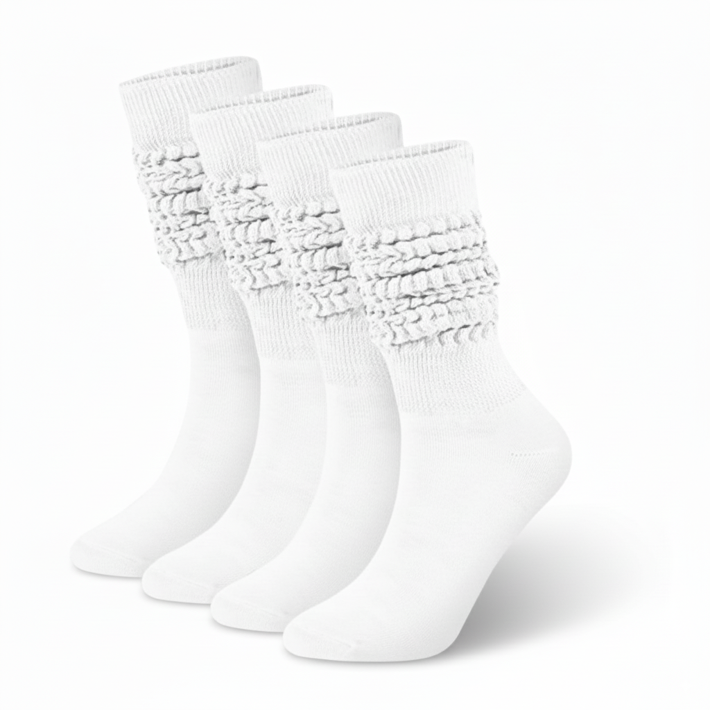 Women 2 Pairs of Slouch Scrunch Socks