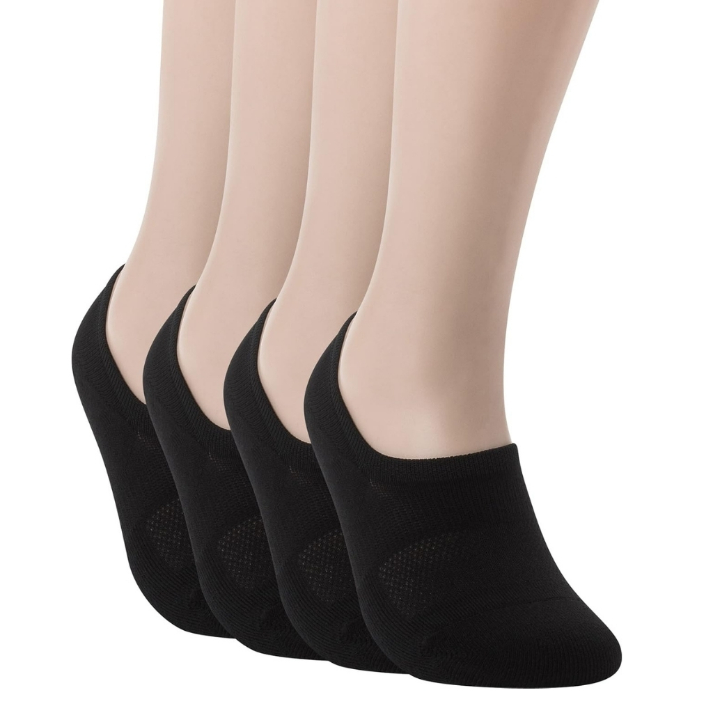 No Show Socks with Wide Front Box