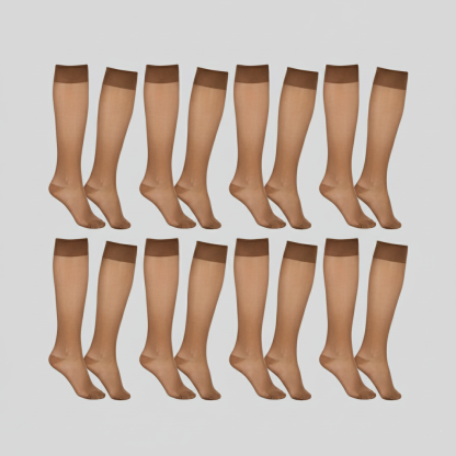 One Size Sheer High Length Nylon Socks
