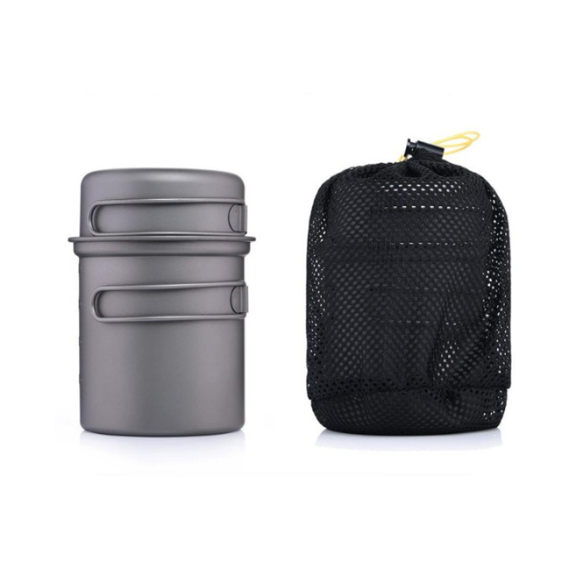 Titanium Cooking Pot Set For Camping And Picnic-USA Camp Zone