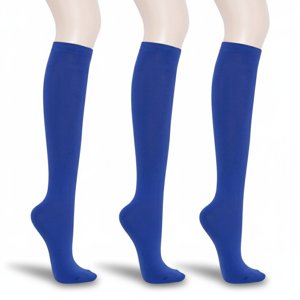 Pack Of 3 Solid And Striped Fashion Socks