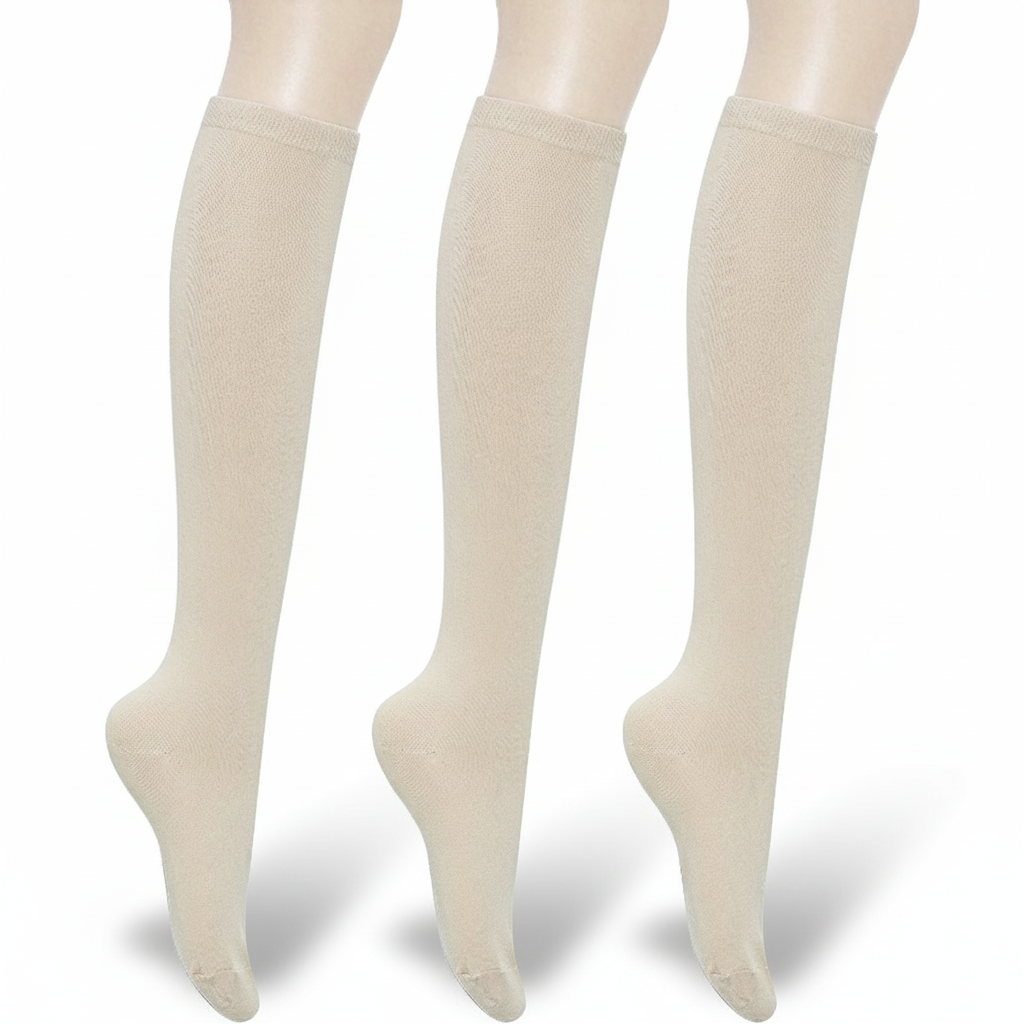 Pack Of 3 Solid And Striped Fashion Socks