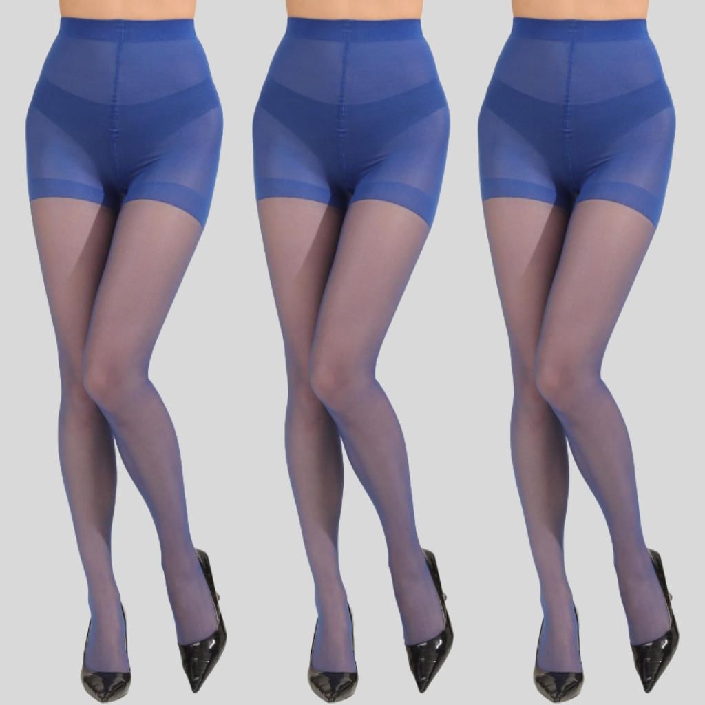 Pack Of 3 Women 20D Sheer Pantyhose With Control Top Support