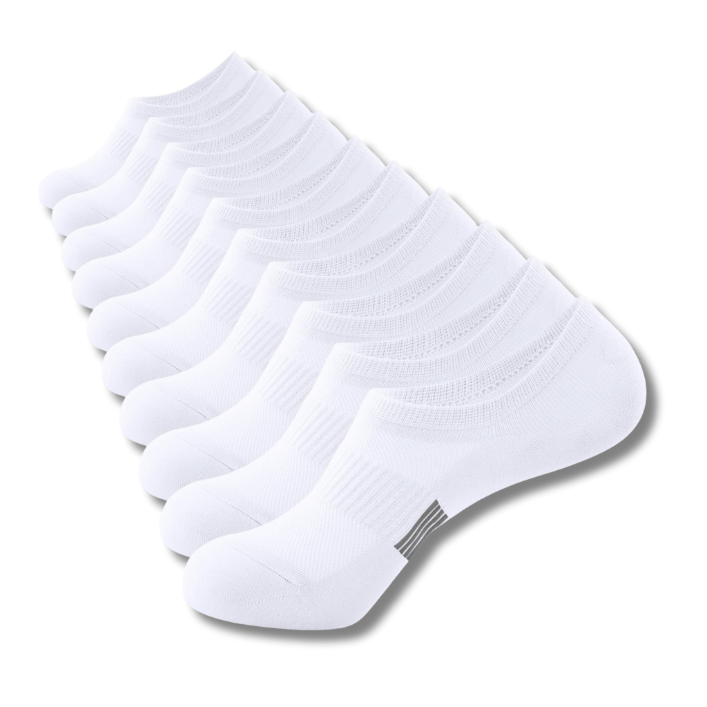 Pack Of 5 Low Cut Non Slip Athletic Cotton Invisible Socks