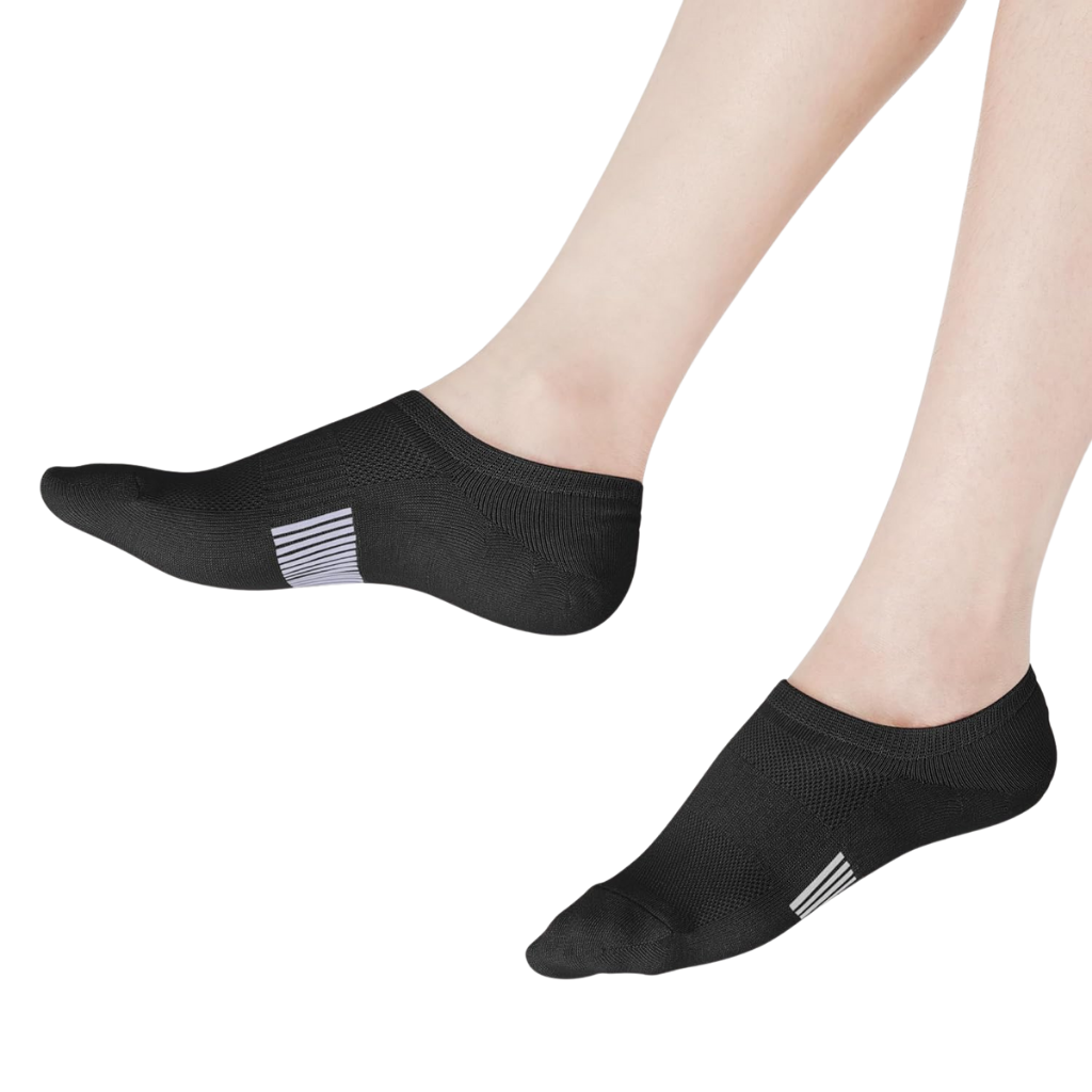 Pack Of 5 Low Cut Non Slip Athletic Cotton Invisible Socks