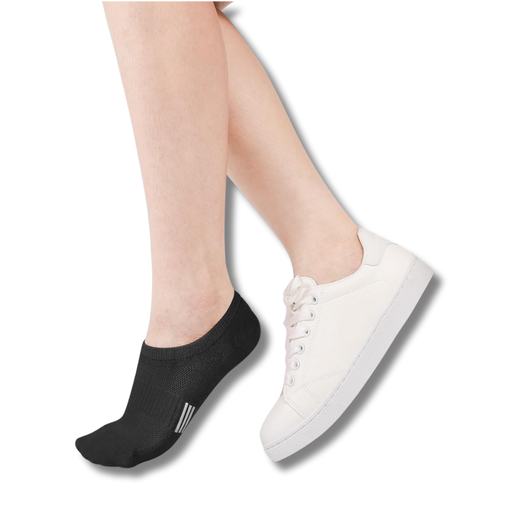 Pack Of 5 Low Cut Non Slip Athletic Cotton Invisible Socks