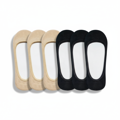 Pack Of 6 Invisible No Show Socks