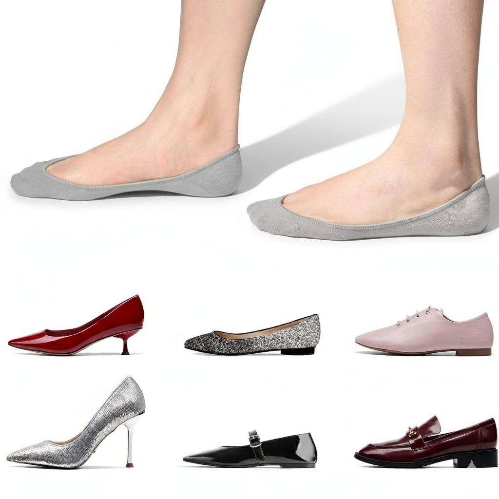 Pack Of 6 Invisible No Show Socks