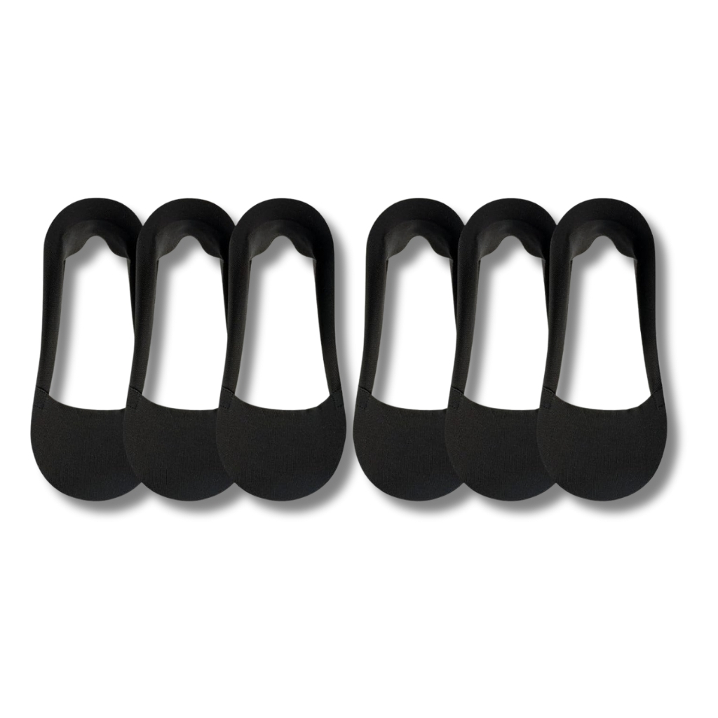 Pack Of 6 Non Slip Thin Liner Socks