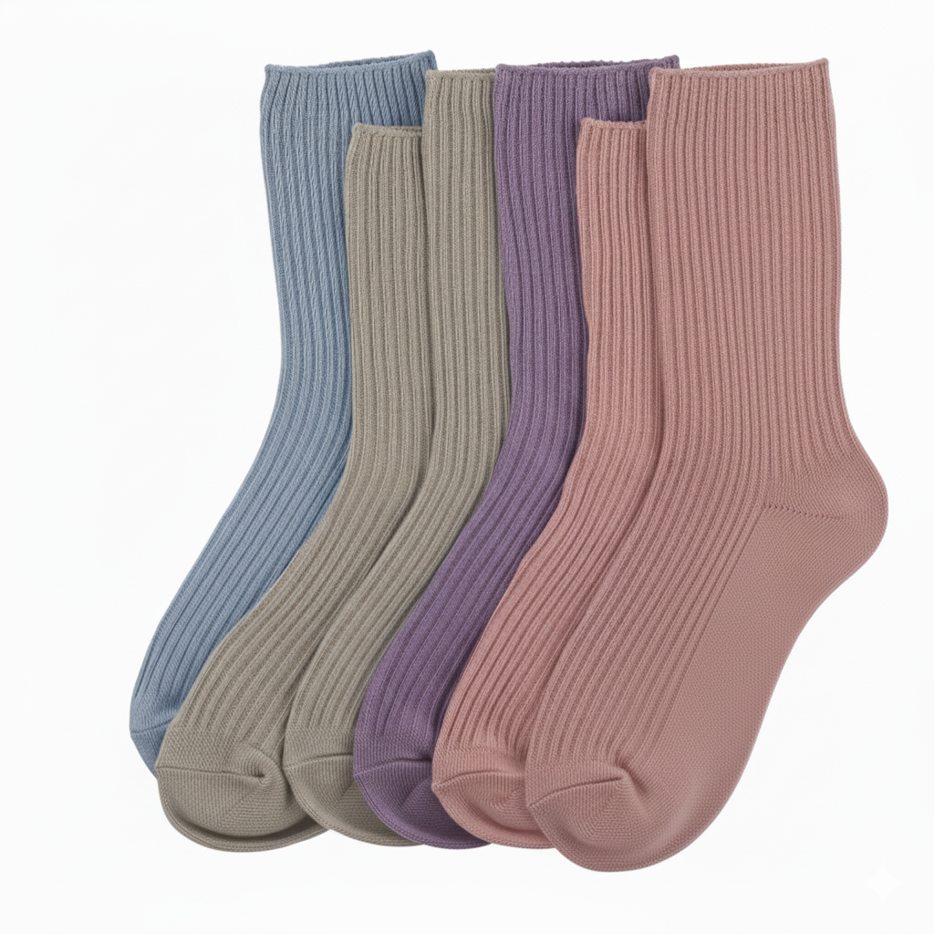 Pack Of 6 Women Crew Casual Athletic Aesthetic Socks