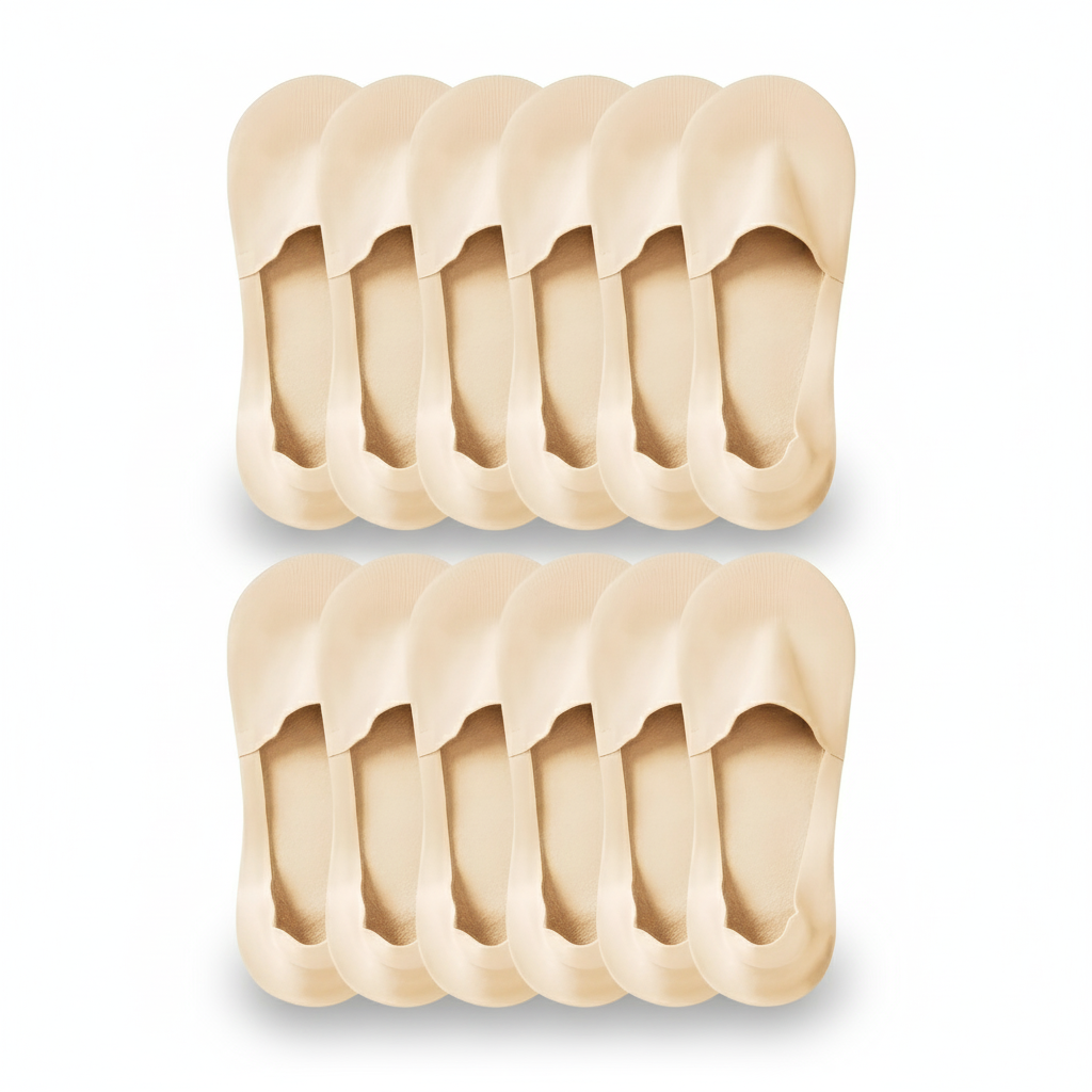 Pack Of 6 Women Thin No Show Socks