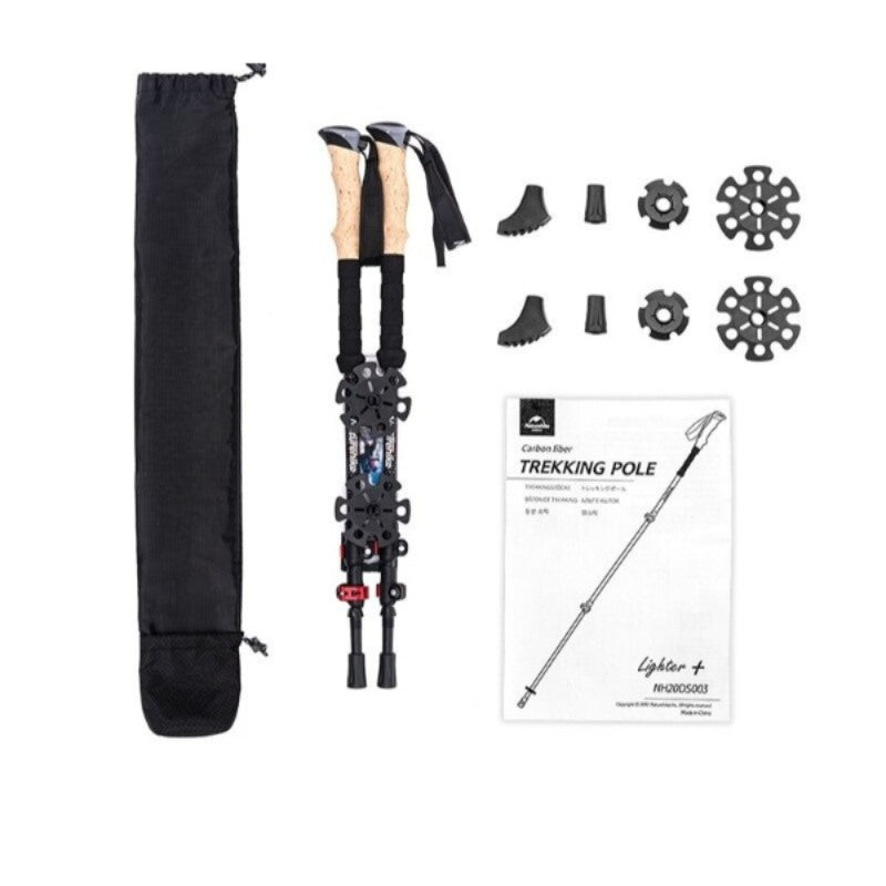 Lightweight Carbon Fiber Collapsible Telescopic Sticks-USA Camp Zone