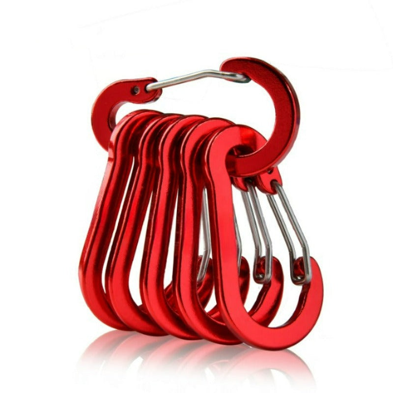 Small Steel Carabiner Clips For Camping And Fishing-USA Camp Zone