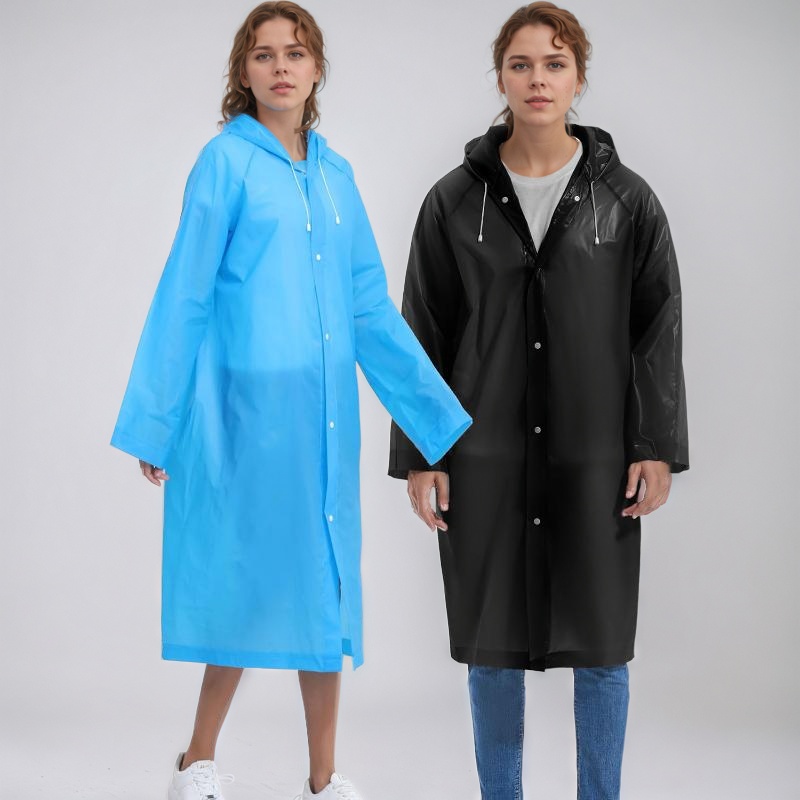 Reusable EVA Raincoat Pack of 2