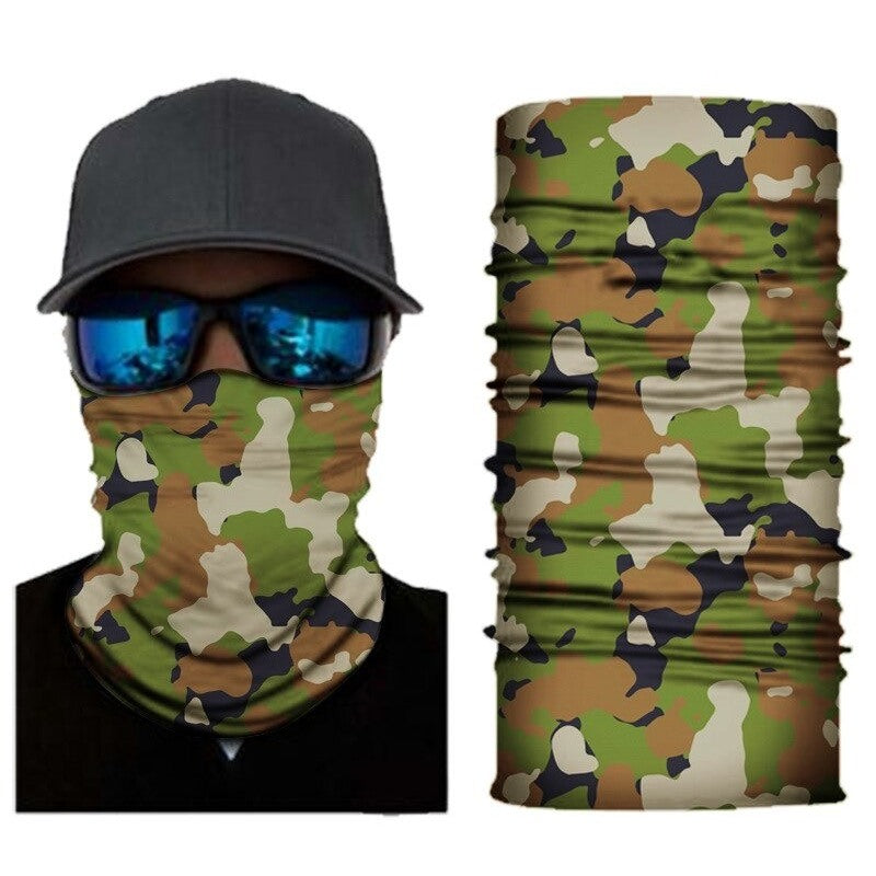 Cycling Scarf Neck Gaiter Seamless Bandana-USA Camp Zone