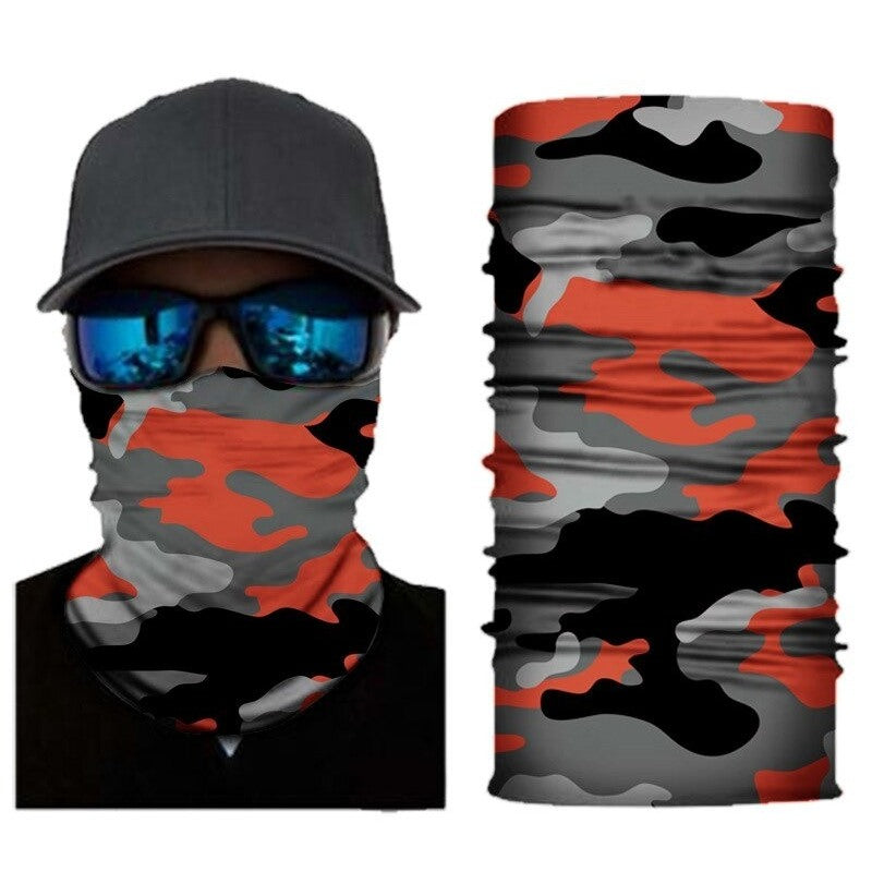 Cycling Scarf Neck Gaiter Seamless Bandana-USA Camp Zone