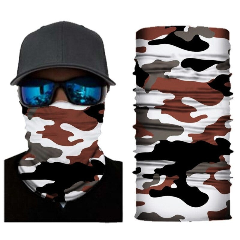 Camping Neck Gaiter Seamless Bandana Face Mask-USA Camp Zone
